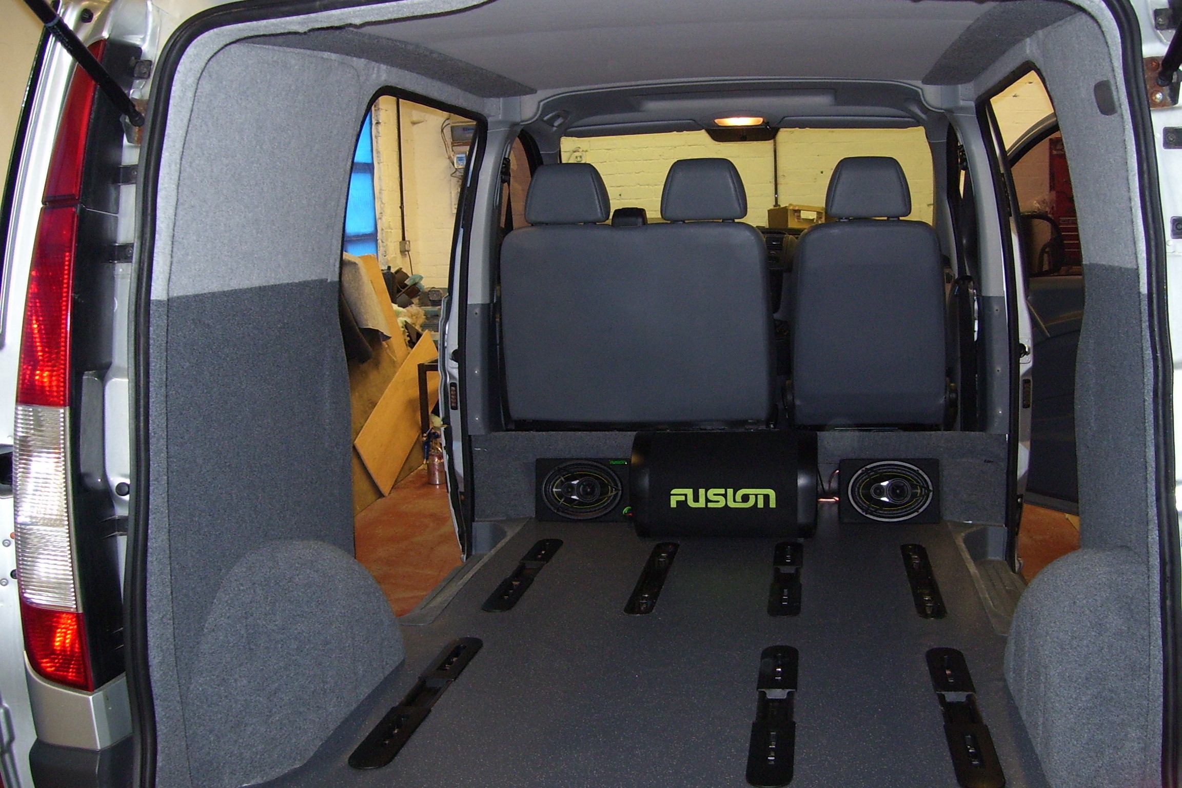 Image of Van Lining carpet inside a campervan