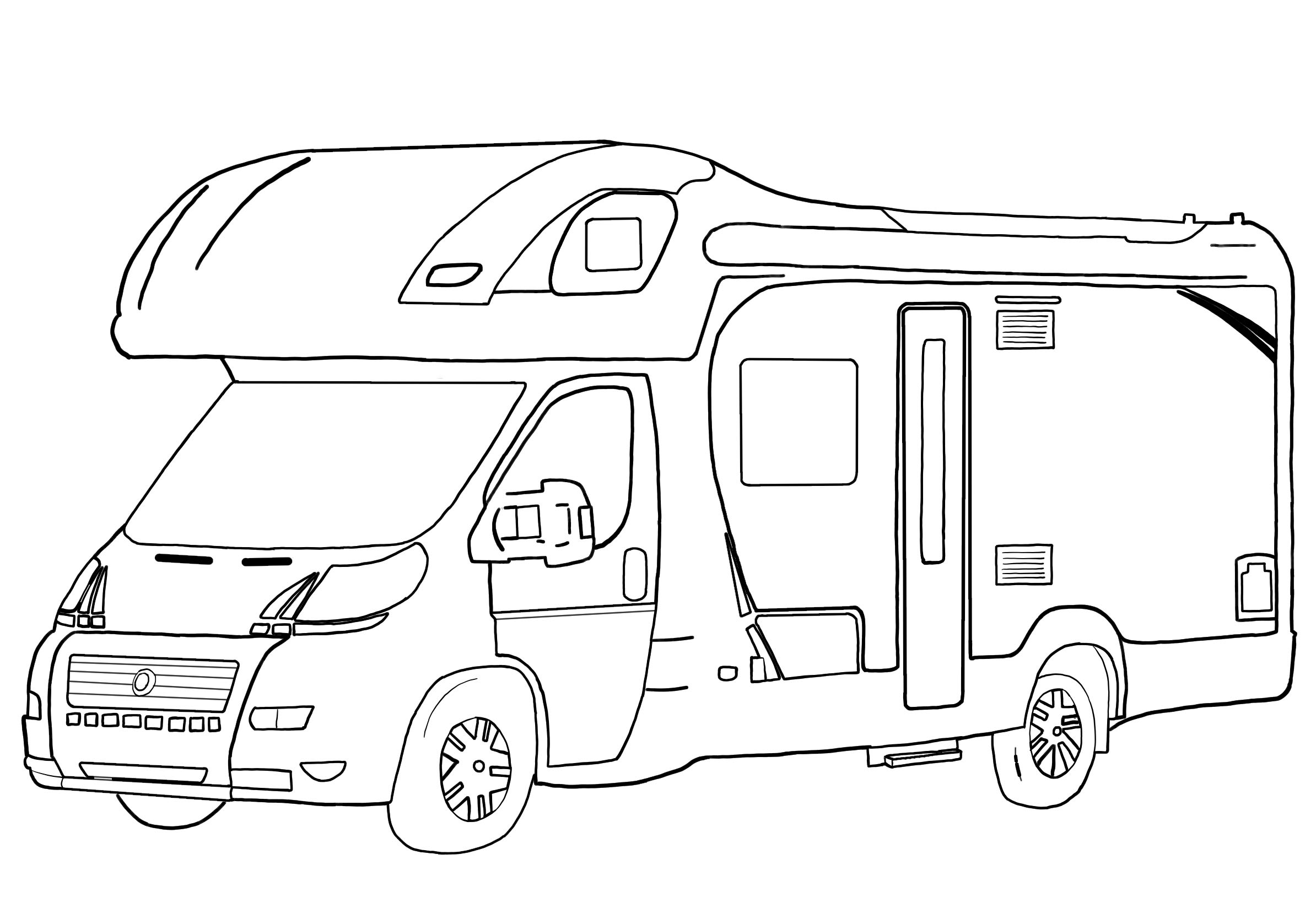 Drawing of Motorhome