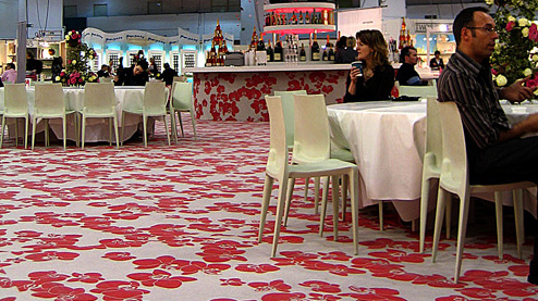 Image of Elea Printed Carpet at an exhibition