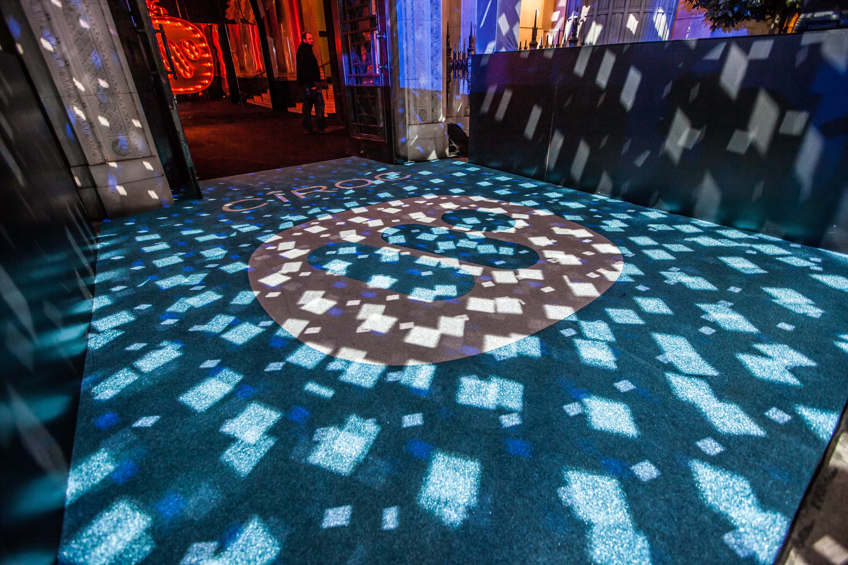 Image of Twister Reflex Carpet at the 2016 Brit Awards