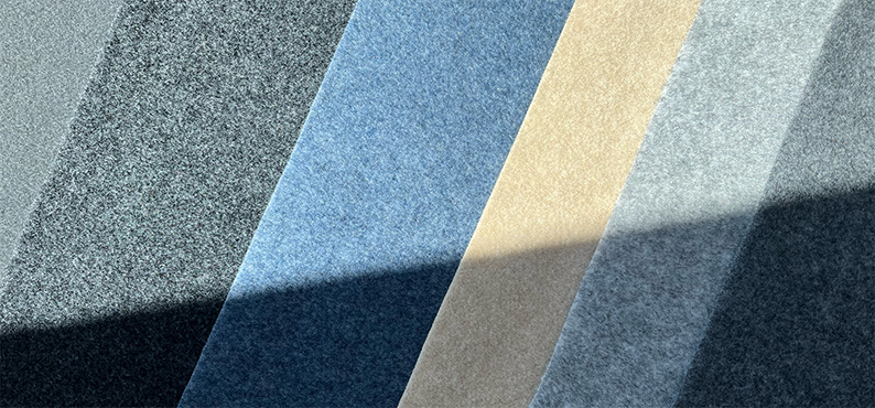 Image of fabric swatch in the sunshine